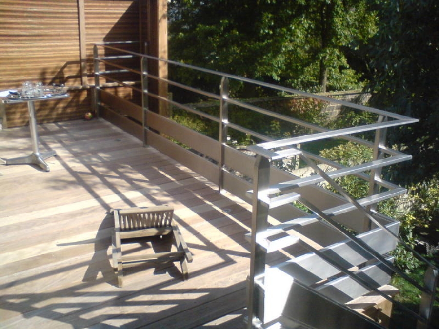 Rs Inox Agenceur Metallerie Rennes GARDE CORPS TERRASSE ET COUVERTINE 22