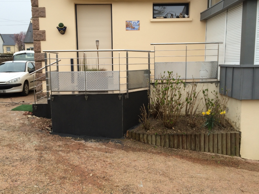 Rs Inox Agenceur Metallerie Rennes GARDE CORPS TERRASSE ET COUVERTINE 37