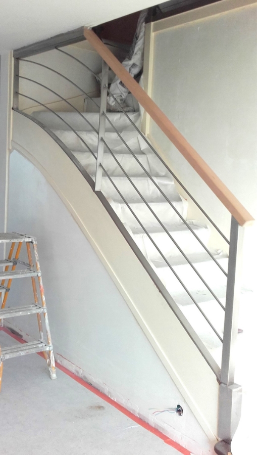 Rs Inox Agenceur Metallerie Rennes RELOOKAGE ESCALIER 12