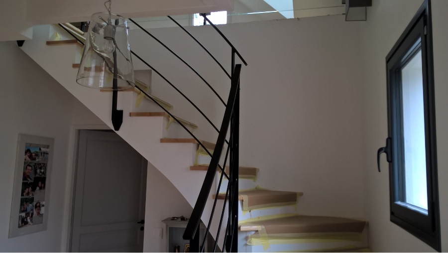 Rs Inox Agenceur Metallerie Rennes RELOOKAGE ESCALIER 14